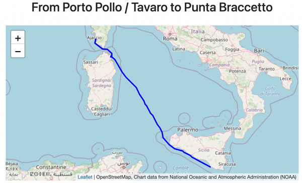 Traversée direction la Sicile !